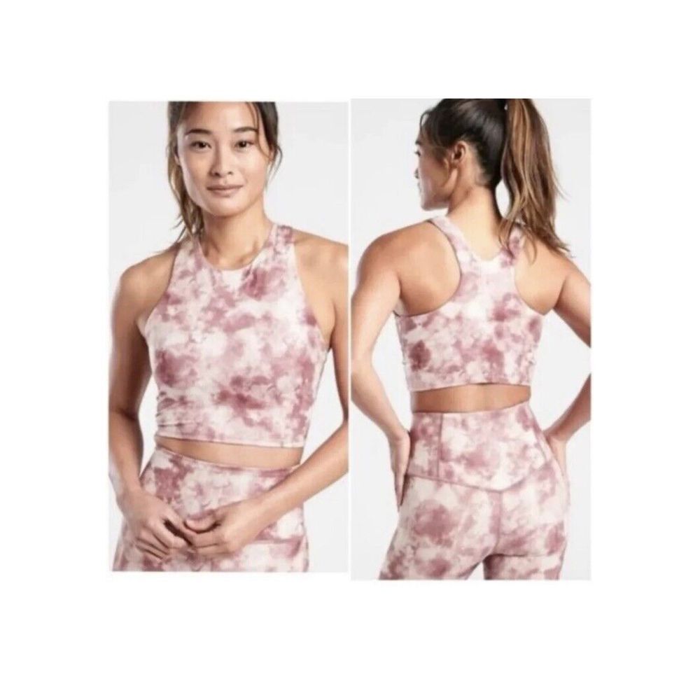 Athleta Conscious Crop Printed D-DD-Tawny Rose-Size 3X-NWT‎